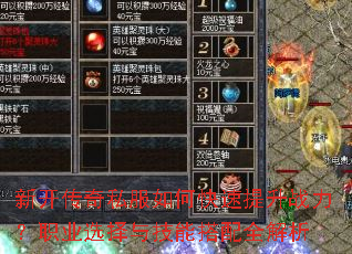 �¿�����˽����ο�������ս����ְҵѡ���뼼�ܴ���ȫ����