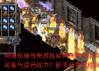 ��ͨ˽��������Ϸ��ο��ٻ�ȡϡ��װ��������ս�������ֱؿ����Խ���