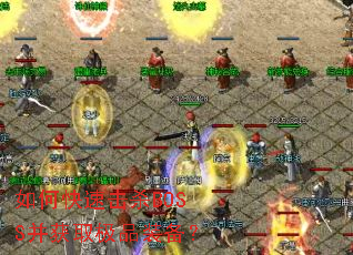 ��ο��ٻ�ɱBOSS����ȡ��Ʒװ����