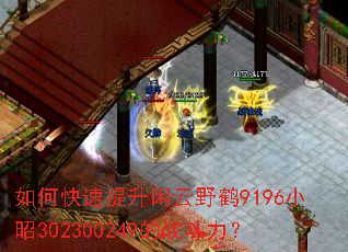 如何快速提升闲云野鹤9196小昭302300249的战斗力? 如何快速提升闲云野鹤9196小昭302300249的战斗力?