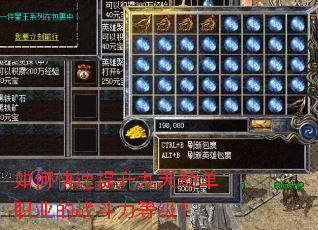 如何快速提升九天劫单职业的战斗力等级? 如何快速提升九天劫单职业的战斗力等级?