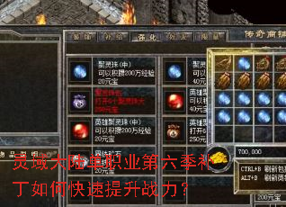 灵域大陆单职业第六季补丁如何快速提升战力? 灵域大陆单职业第六季补丁如何快速提升战力?
