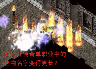 如何让传奇单职业中的怪物名字变得更长? 如何让传奇单职业中的怪物名字变得更长?