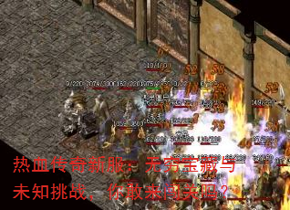 热血传奇新服:无穷宝藏与未知挑战,你敢来闯关吗? 热血传奇新服:无穷宝藏与未知挑战,你敢来闯关吗?