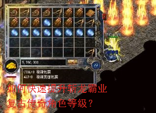 如何快速提升斩龙霸业复古传奇角色等级? 如何快速提升斩龙霸业复古传奇角色等级?