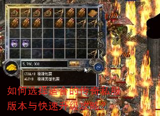 如何选择适合的传奇私服版本与快速升级攻略? 如何选择适合的传奇私服版本与快速升级攻略?