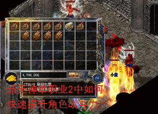 新无神单职业2中如何快速提升角色战斗力? 新无神单职业2中如何快速提升角色战斗力?